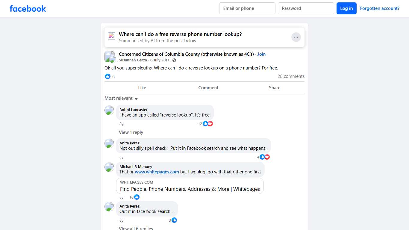 Concerned Citizens of Columbia County (otherwise known as 4C’s) | Ok all you super sleuths | Facebook